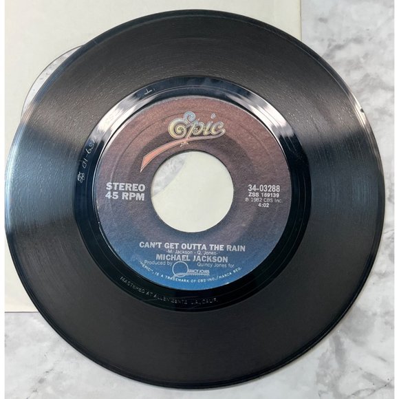 Michael Jackson Paul McCartney Girl is Mine / Can't Get Out of the Rain 45 Pop - Picture 6 of 6